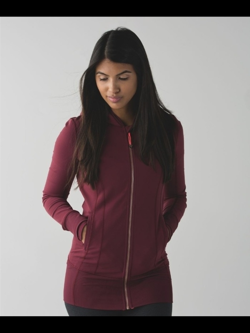 Lululemon Daily Practice Yoga Jacket Burgundy